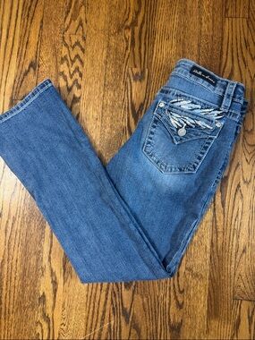 Stella in Dreams Y2K Western Bedazzled Bootcut Jeans SZ 11/30
